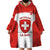 Custom Switzerland Hockey Wearable Blanket Hoodie 2024 Go La Nati - Wonder Print Shop