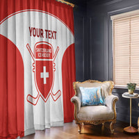 Custom Switzerland Hockey Window Curtain 2024 Go La Nati - Wonder Print Shop