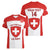 Custom Switzerland Hockey Women V Neck T Shirt 2024 Go La Nati - Wonder Print Shop