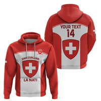 Custom Switzerland Hockey Zip Hoodie 2024 Go La Nati - Wonder Print Shop