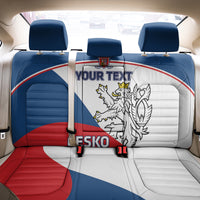 Custom Czech Republic Hockey Back Car Seat Cover 2024 Go Czechia - Wonder Print Shop