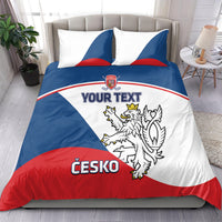 Custom Czech Republic Hockey Bedding Set 2024 Go Czechia - Wonder Print Shop