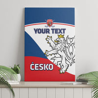 Custom Czech Republic Hockey Canvas Wall Art 2024 Go Czechia - Wonder Print Shop