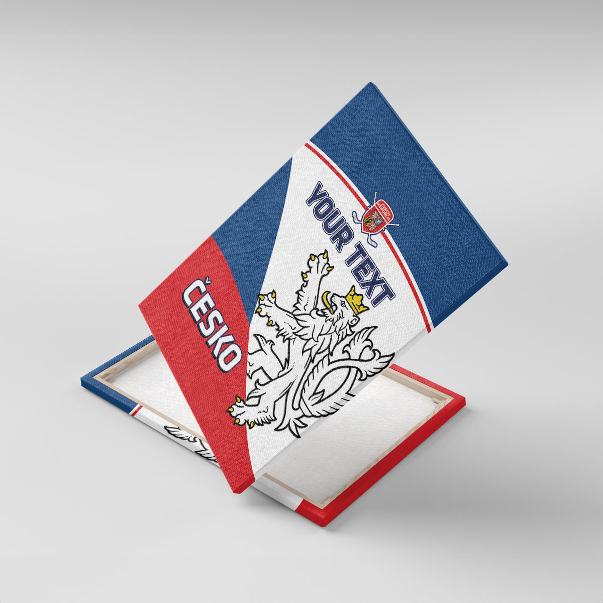 Custom Czech Republic Hockey Canvas Wall Art 2024 Go Czechia - Wonder Print Shop