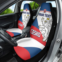 Custom Czech Republic Hockey Car Seat Cover 2024 Go Czechia - Wonder Print Shop