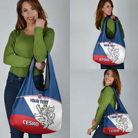 Custom Czech Republic Hockey Grocery Bag Go Czechia