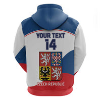Custom Czech Republic Hockey Hoodie 2024 Go Czechia - Wonder Print Shop