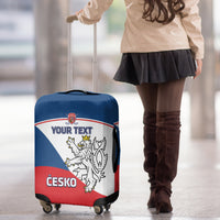 Custom Czech Republic Hockey Luggage Cover 2024 Go Czechia - Wonder Print Shop