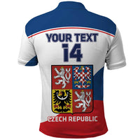 Custom Czech Republic Hockey Polo Shirt 2024 Go Czechia - Wonder Print Shop