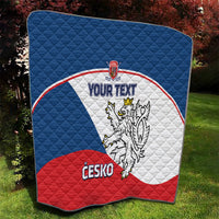 Custom Czech Republic Hockey Quilt 2024 Go Czechia - Wonder Print Shop