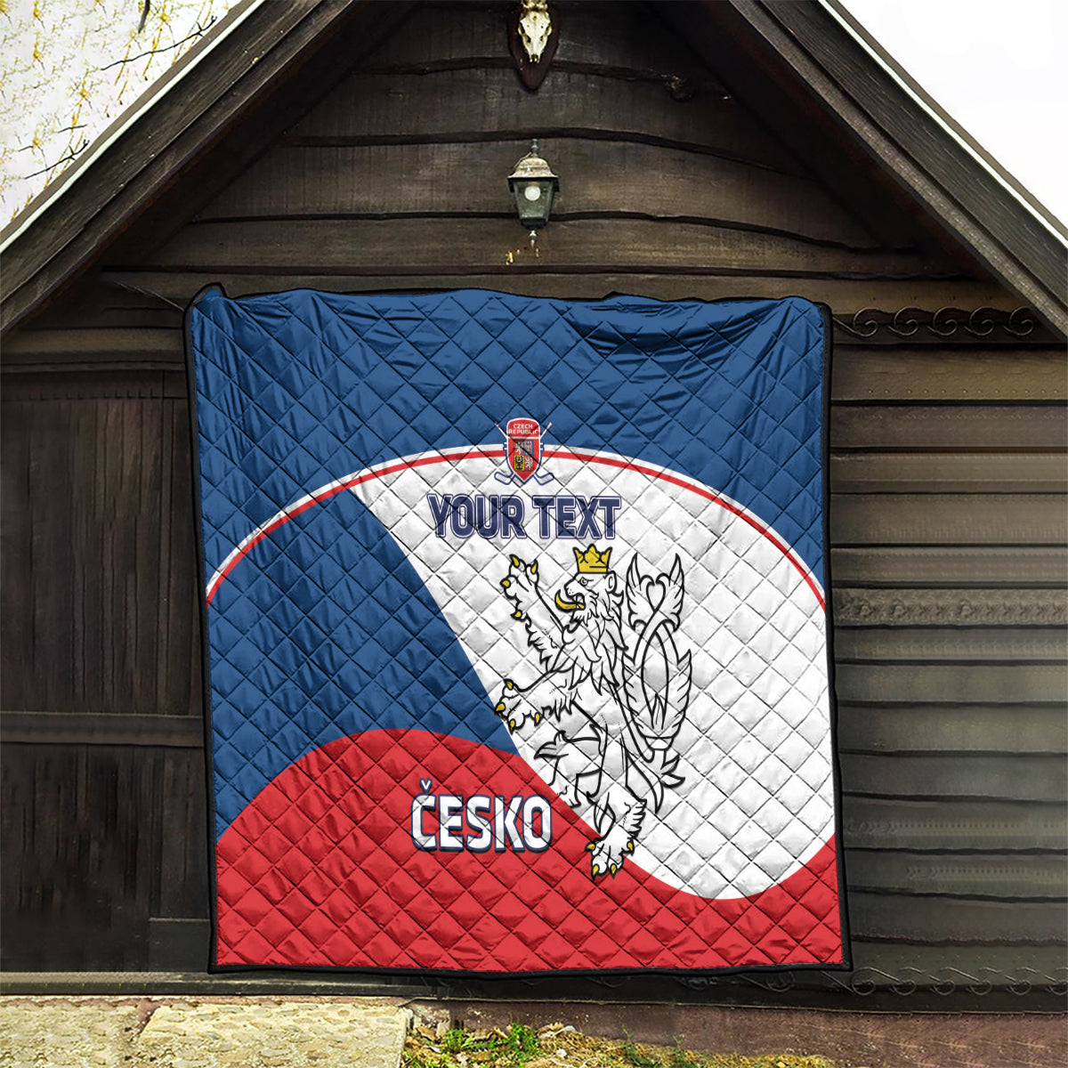 Custom Czech Republic Hockey Quilt 2024 Go Czechia - Wonder Print Shop