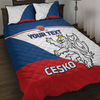 Custom Czech Republic Hockey Quilt Bed Set 2024 Go Czechia - Wonder Print Shop
