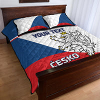 Custom Czech Republic Hockey Quilt Bed Set 2024 Go Czechia - Wonder Print Shop