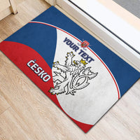 Custom Czech Republic Hockey Rubber Doormat 2024 Go Czechia - Wonder Print Shop