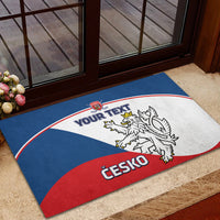 Custom Czech Republic Hockey Rubber Doormat 2024 Go Czechia - Wonder Print Shop