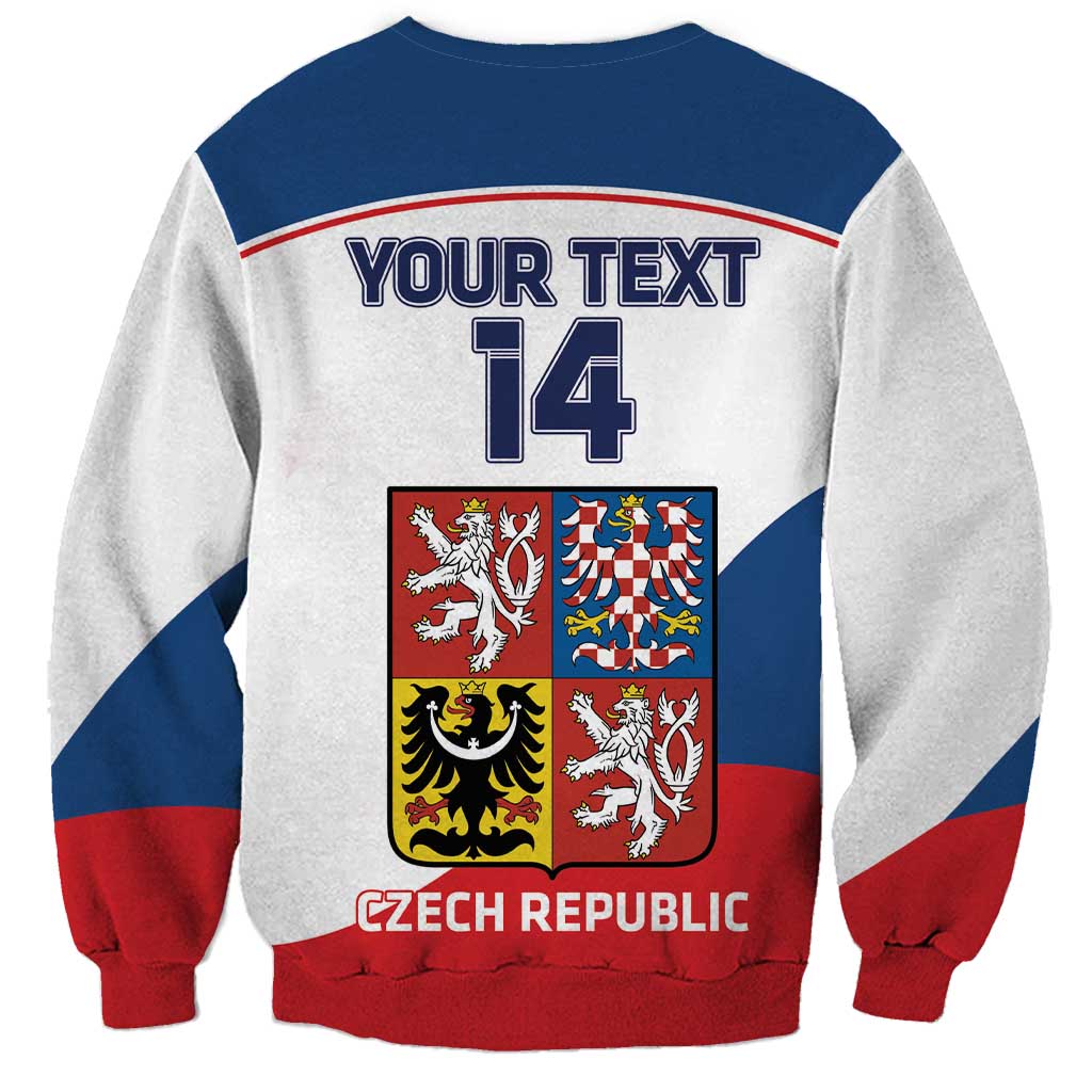 Custom Czech Republic Hockey Sweatshirt 2024 Go Czechia - Wonder Print Shop