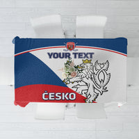 Custom Czech Republic Hockey Tablecloth 2024 Go Czechia - Wonder Print Shop
