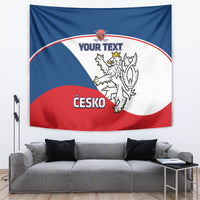 Custom Czech Republic Hockey Tapestry 2024 Go Czechia - Wonder Print Shop