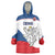 Custom Czech Republic Hockey Wearable Blanket Hoodie 2024 Go Czechia - Wonder Print Shop