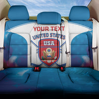 Custom United States Hockey Back Car Seat Cover 2024 Go USA - Wonder Print Shop