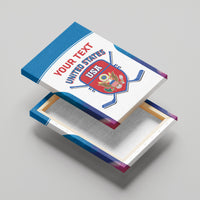Custom United States Hockey Canvas Wall Art 2024 Go USA - Wonder Print Shop