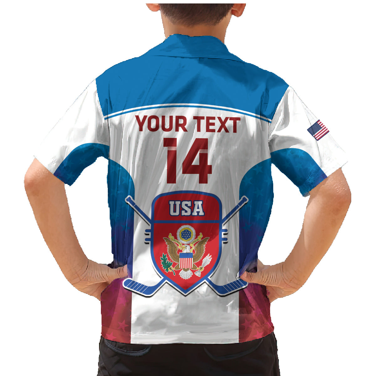 Custom United States Hockey Family Matching Mermaid Dress and Hawaiian Shirt 2024 Go USA - Wonder Print Shop