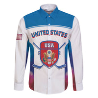 Custom United States Hockey Family Matching Off Shoulder Maxi Dress and Hawaiian Shirt 2024 Go USA - Wonder Print Shop