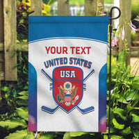 Custom United States Hockey Garden Flag 2024 Go USA - Wonder Print Shop