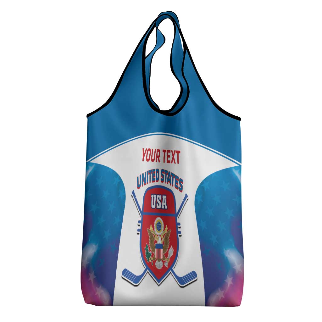 Custom United States Hockey Grocery Bag Go USA