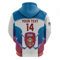 Custom United States Hockey Hoodie 2024 Go USA - Wonder Print Shop