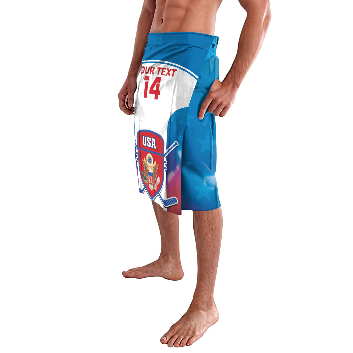 Custom United States Hockey Lavalava 2024 Go USA - Wonder Print Shop