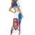 Custom United States Hockey Short Sleeve Bodycon Dress 2024 Go USA - Wonder Print Shop