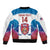 Custom United States Hockey Sleeve Zip Bomber Jacket 2024 Go USA - Wonder Print Shop