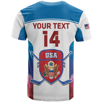 Custom United States Hockey T Shirt 2024 Go USA - Wonder Print Shop