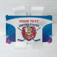 Custom United States Hockey Tablecloth 2024 Go USA - Wonder Print Shop