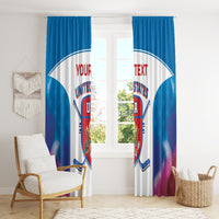Custom United States Hockey Window Curtain 2024 Go USA - Wonder Print Shop