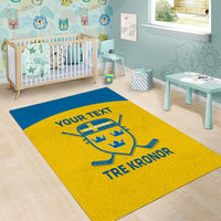 Custom Sweden Hockey Area Rug 2024 Go Swedish - Wonder Print Shop