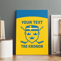 Custom Sweden Hockey Canvas Wall Art 2024 Go Swedish - Wonder Print Shop