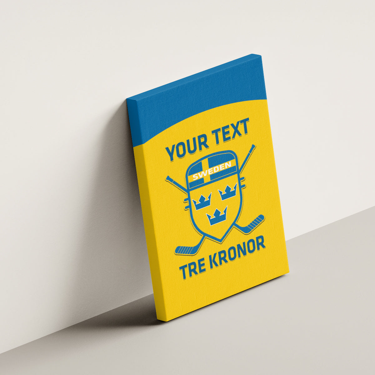 Custom Sweden Hockey Canvas Wall Art 2024 Go Swedish - Wonder Print Shop