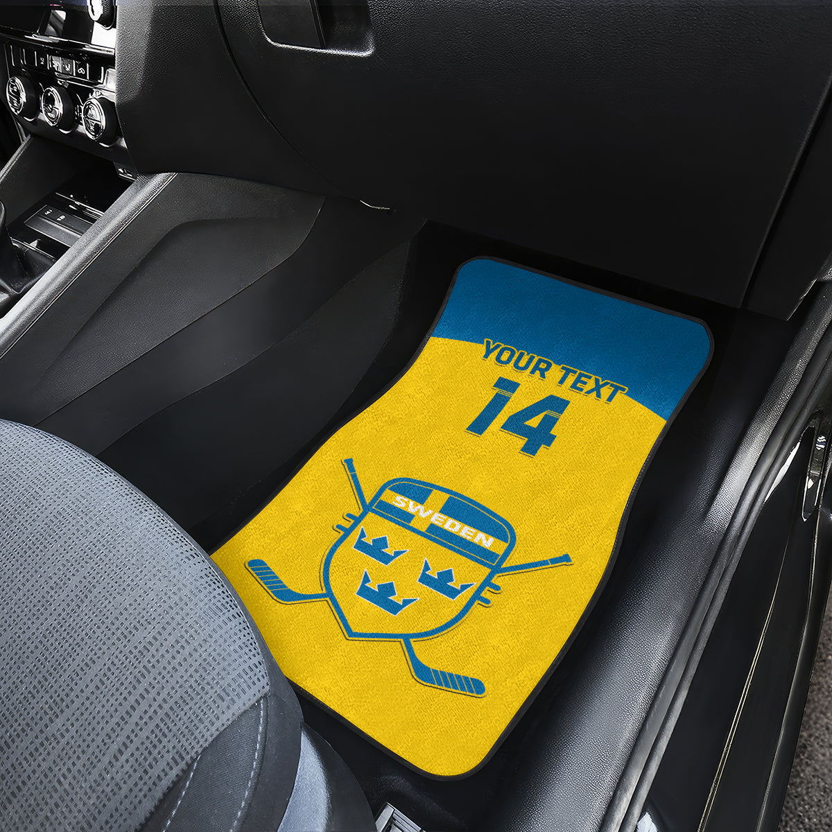 Custom Sweden Hockey Car Mats 2024 Go Swedish - Wonder Print Shop