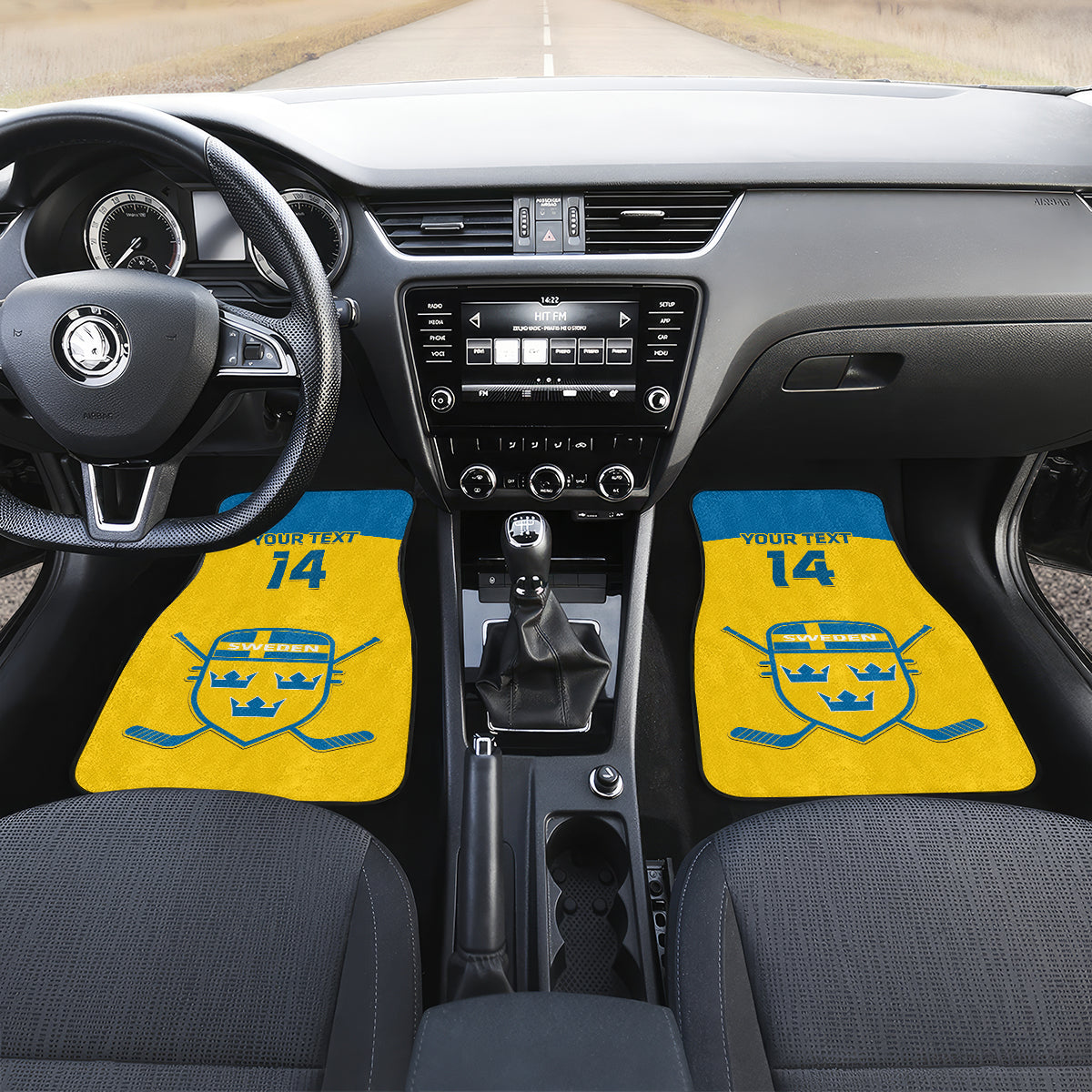 Custom Sweden Hockey Car Mats 2024 Go Swedish - Wonder Print Shop