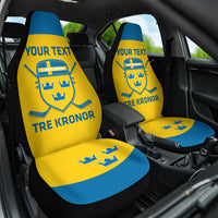 Custom Sweden Hockey Car Seat Cover 2024 Go Swedish - Wonder Print Shop