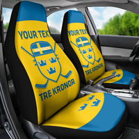 Custom Sweden Hockey Car Seat Cover 2024 Go Swedish - Wonder Print Shop