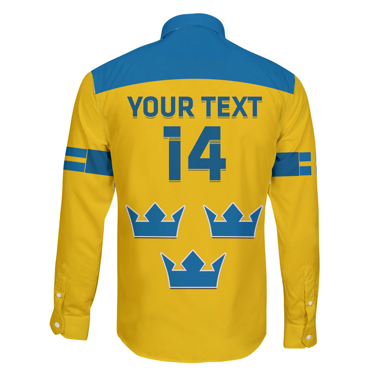 Custom Sweden Hockey Family Matching Long Sleeve Bodycon Dress and Hawaiian Shirt 2024 Go Swedish - Wonder Print Shop