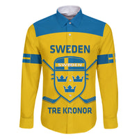 Custom Sweden Hockey Family Matching Summer Maxi Dress and Hawaiian Shirt 2024 Go Swedish - Wonder Print Shop