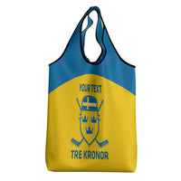 Custom Sweden Hockey Grocery Bag Go Swedish