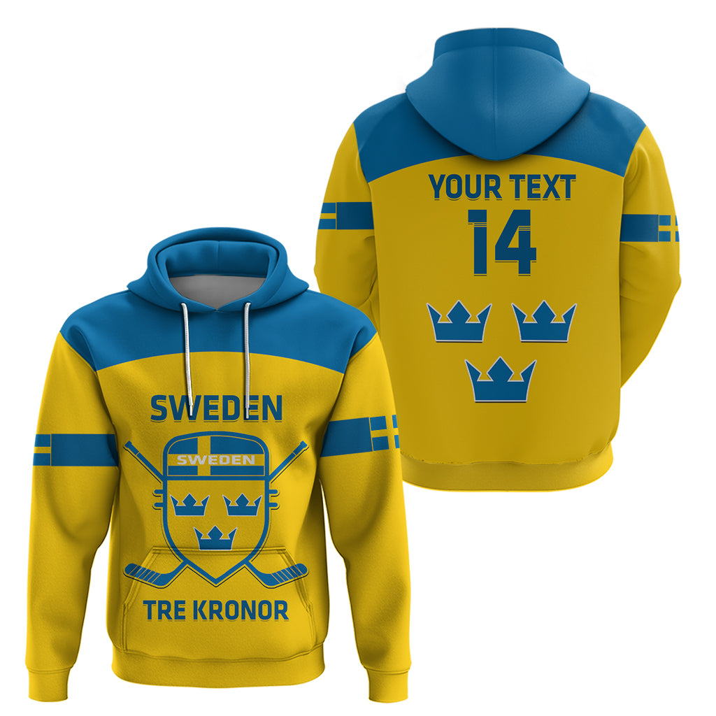 Custom Sweden Hockey Hoodie 2024 Go Swedish - Wonder Print Shop