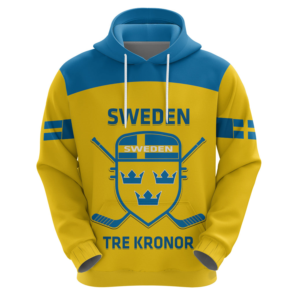 Custom Sweden Hockey Hoodie 2024 Go Swedish - Wonder Print Shop
