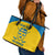Custom Sweden Hockey Leather Tote Bag 2024 Go Swedish - Wonder Print Shop
