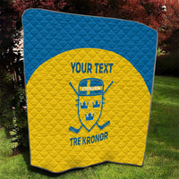 Custom Sweden Hockey Quilt 2024 Go Swedish - Wonder Print Shop